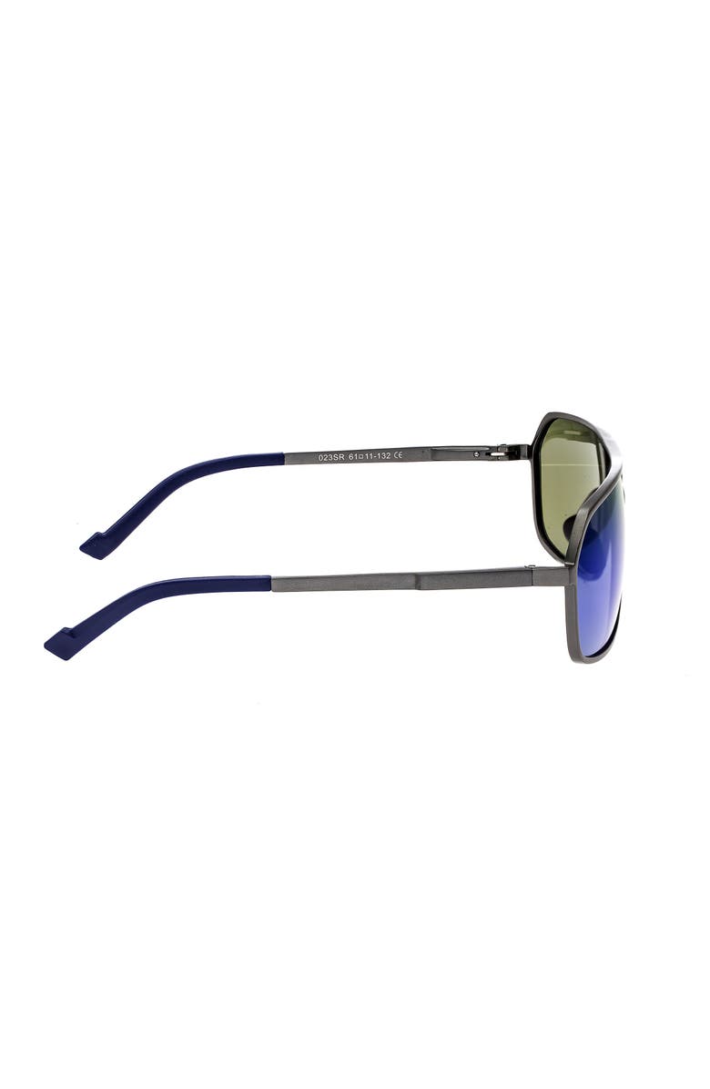 BREED Fornax Aluminium Polarized Sunglasses, Alternate, color, Gunmetal/Blue