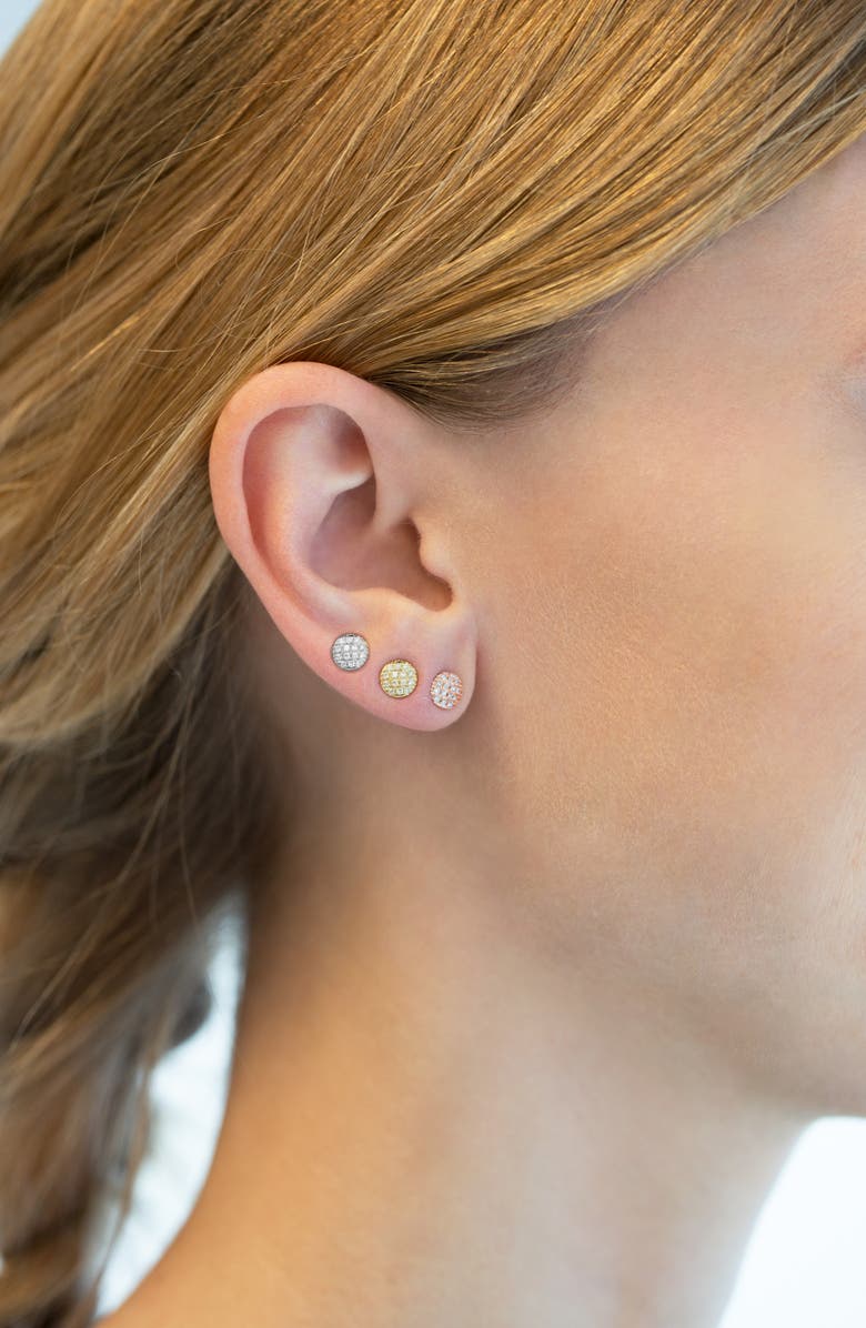Dana Rebecca Designs 'Lauren Joy' Diamond Disc Stud Earrings, Alternate, color,