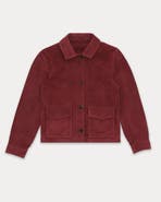 Fortela Maelle Suede Short Leather Jacket