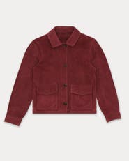 Fortela Maelle Suede Short Leather Jacket
