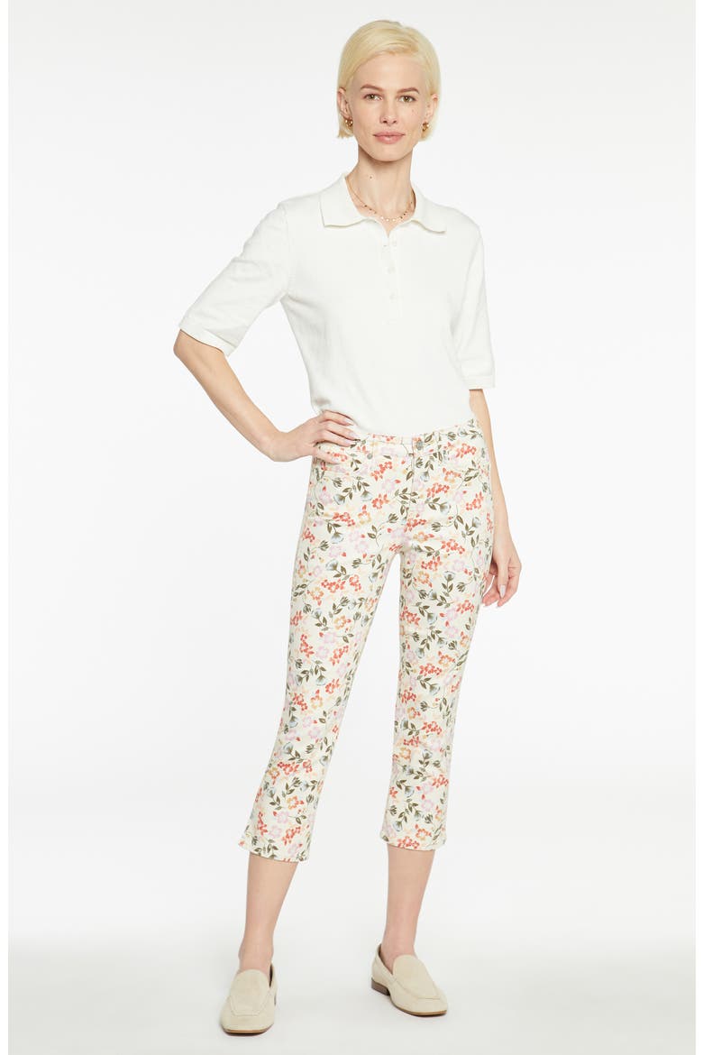 Chloe Side Slit Capri Jeans, Alternate, color, SECRET GARDEN