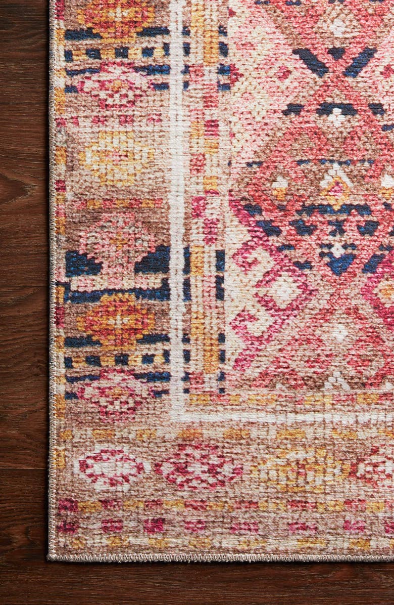 LOLOI Layla Collection Rug - Magenta/Multi- 5' x 8', Alternate, color, Magenta / Multi