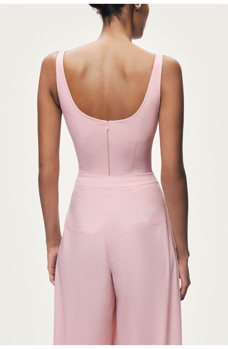 Nocturne Boned Detail Bodysuit, Alternate, color, Pink