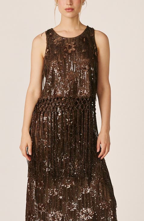 Fringed Mesh Top