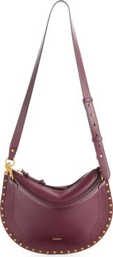 Isabel Marant Oskan Soft Zipped Leather Crossbody Bag