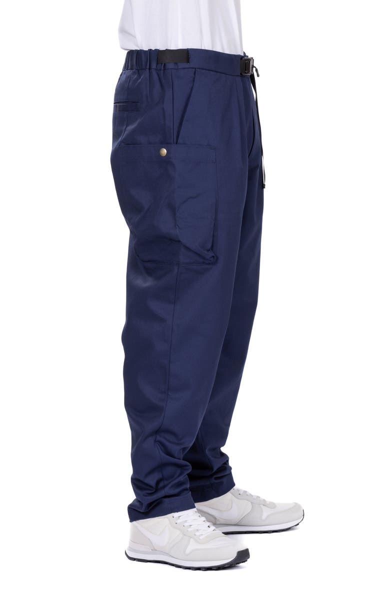 VAST Belted Twill Cargo Pants, Alternate, color, Navy