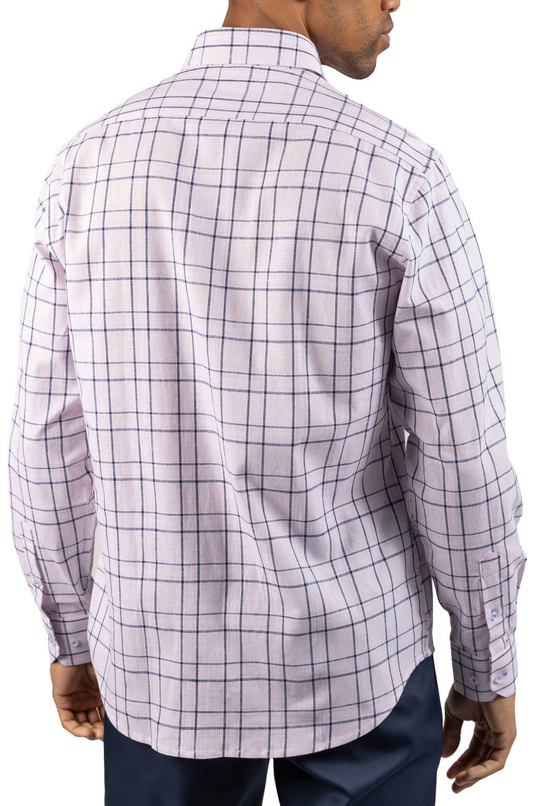 Plaid Linen Blend Button-Up Shirt, Alternate, color, LIGHT PINK