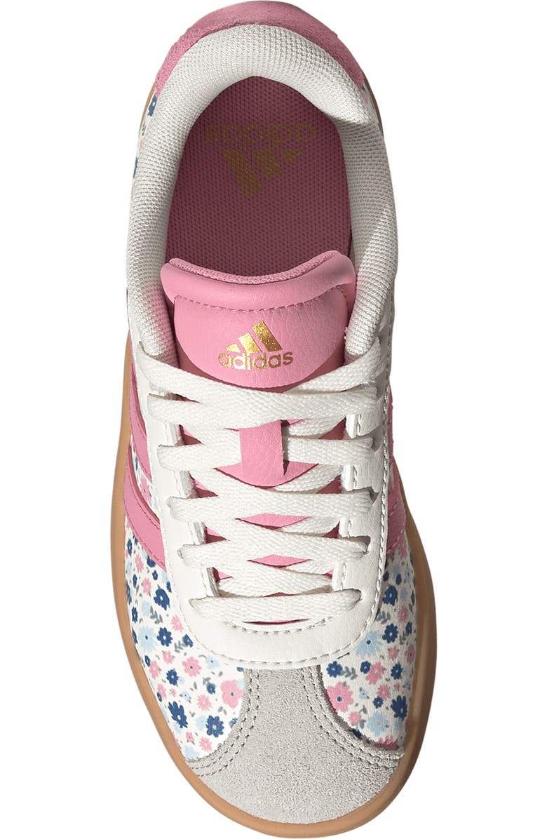 adidas Kids' VL Court 3.0 Sneaker, Alternate, color, Off White/ Bloom/ Ice Blue