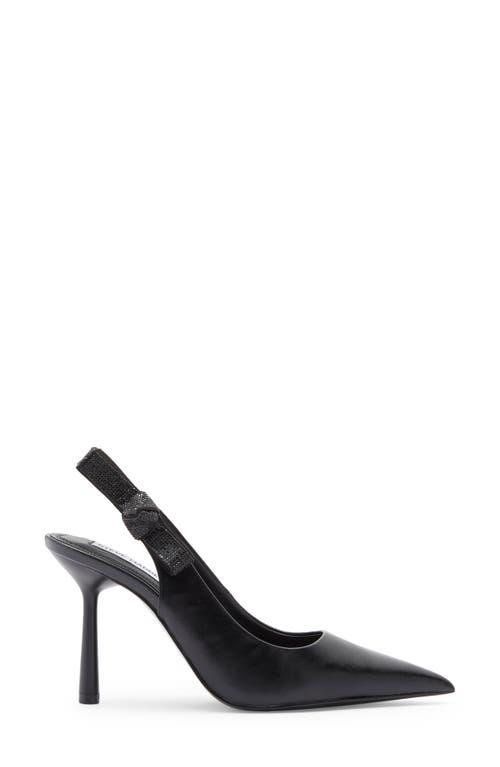 Steve Madden Stefani Metallic Slingback Pump In Black