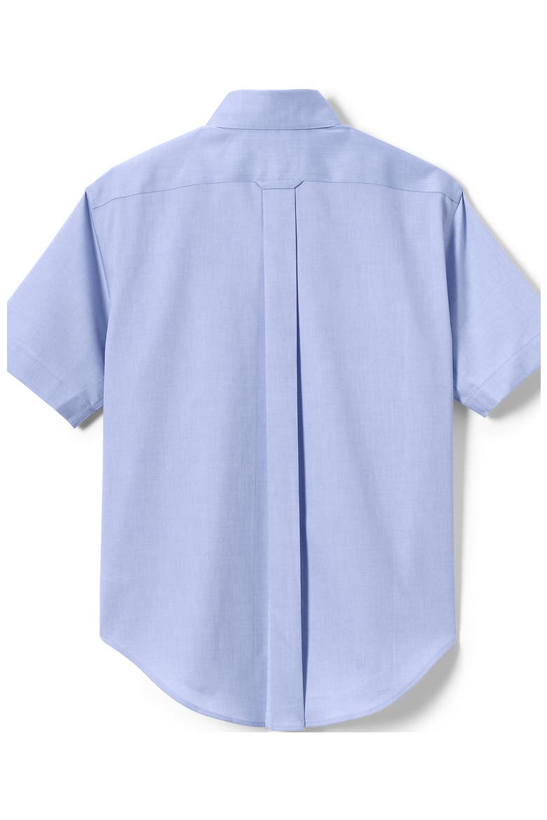 School Uniform  Short Sleeve No Iron Pinpoint Dress Shirt, Alternate, color, Blue