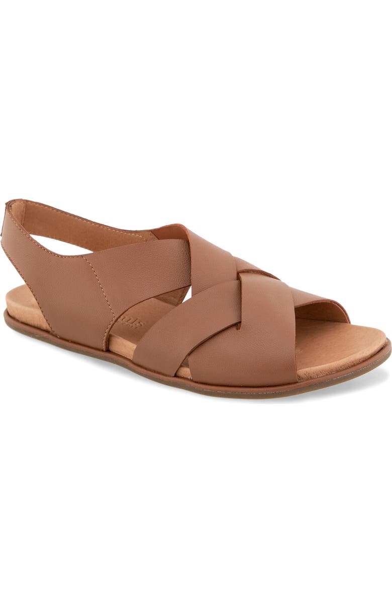 Gentle Souls Laken Slingback Sandal, Main, color, Luggage Leather