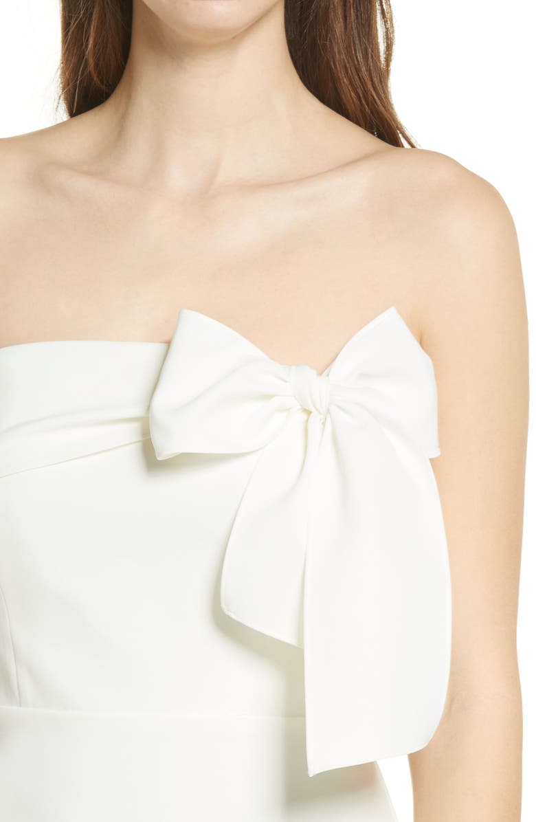 Sam Edelman Strapless Bow Detail Dress, Alternate, color, 
