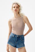 H&M Frayed Denim Shorts