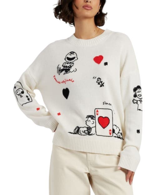 Chinti & Parker X Peanuts Crew-neck Sweater In White