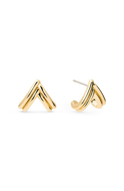 Gold Stud Earrings - Karessa