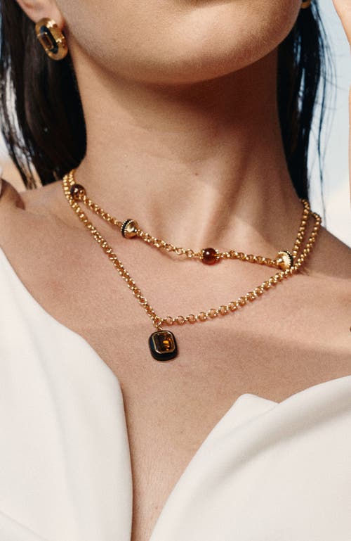 Rc Retro Chic Roman Night Necklace Set In Gold