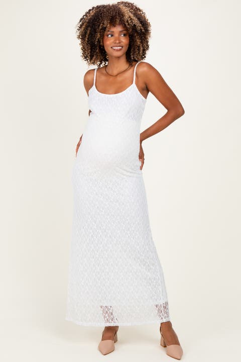 Sleeveless Lace Square Neck Maxi Dress