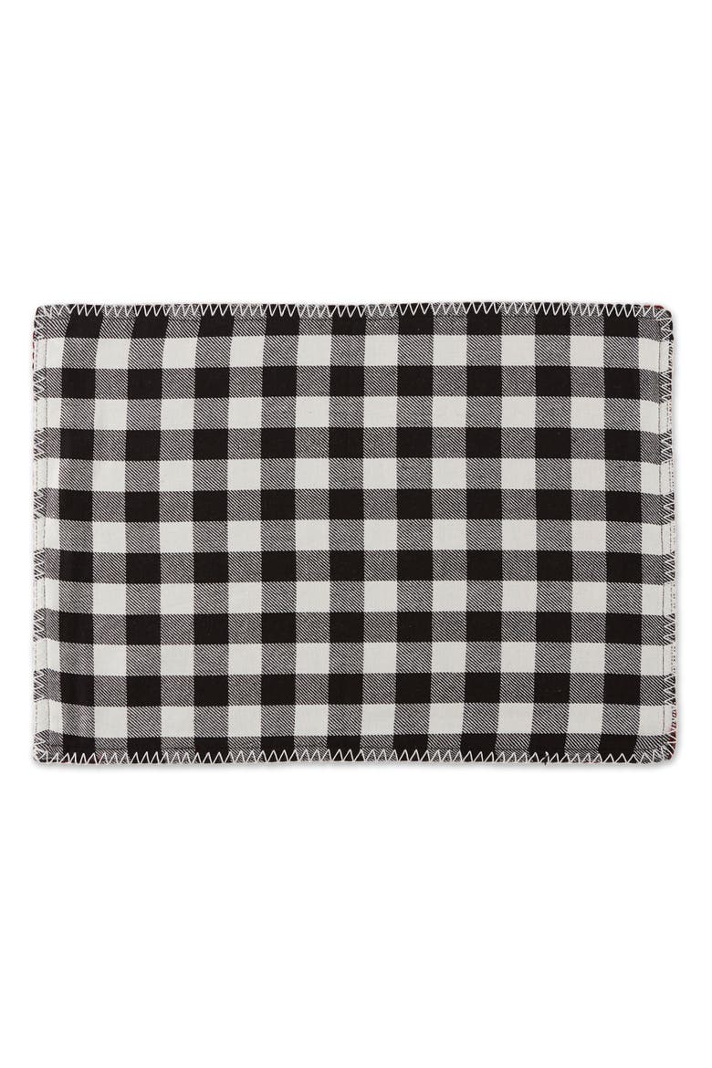 Christmas Buffalo Check Emb Placemat Set/6, Alternate, color, Christmas Buffalo