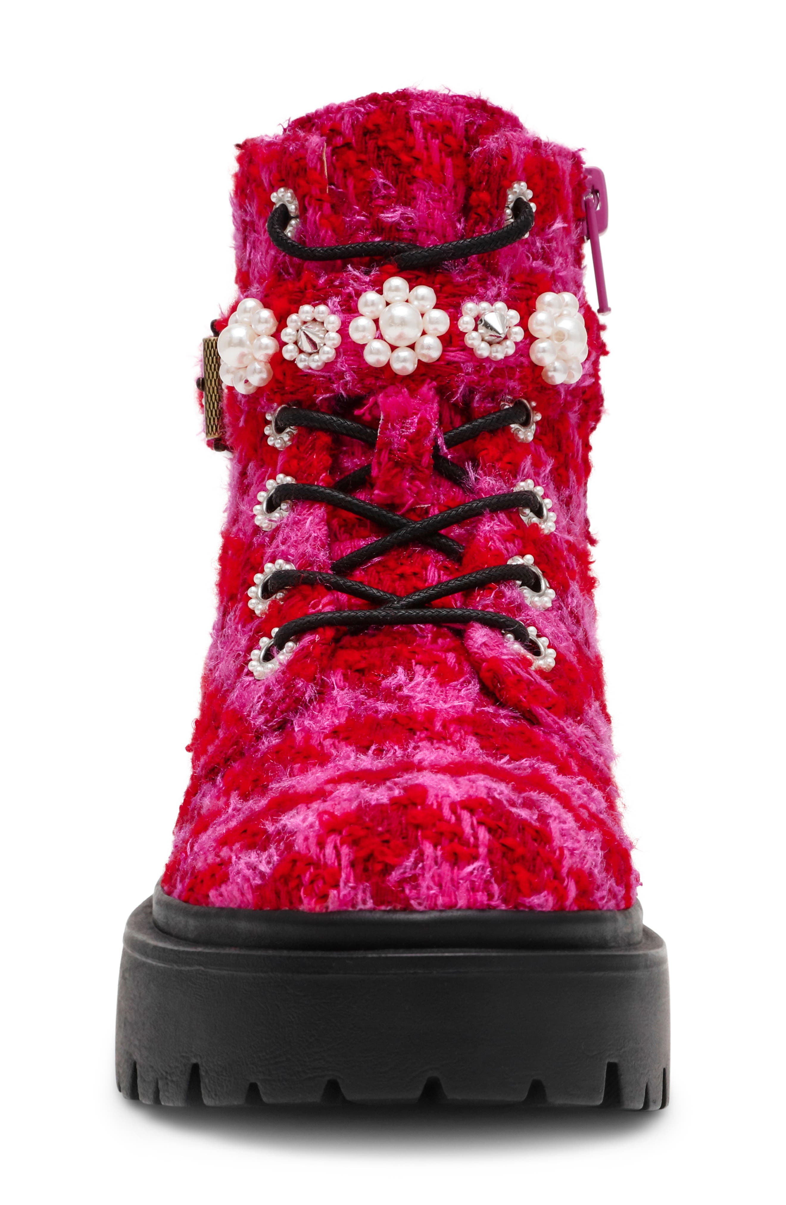 Betsey Johnson Kids
 Hethr Platform Boot, Alternate, color, Fuchsia Multi
