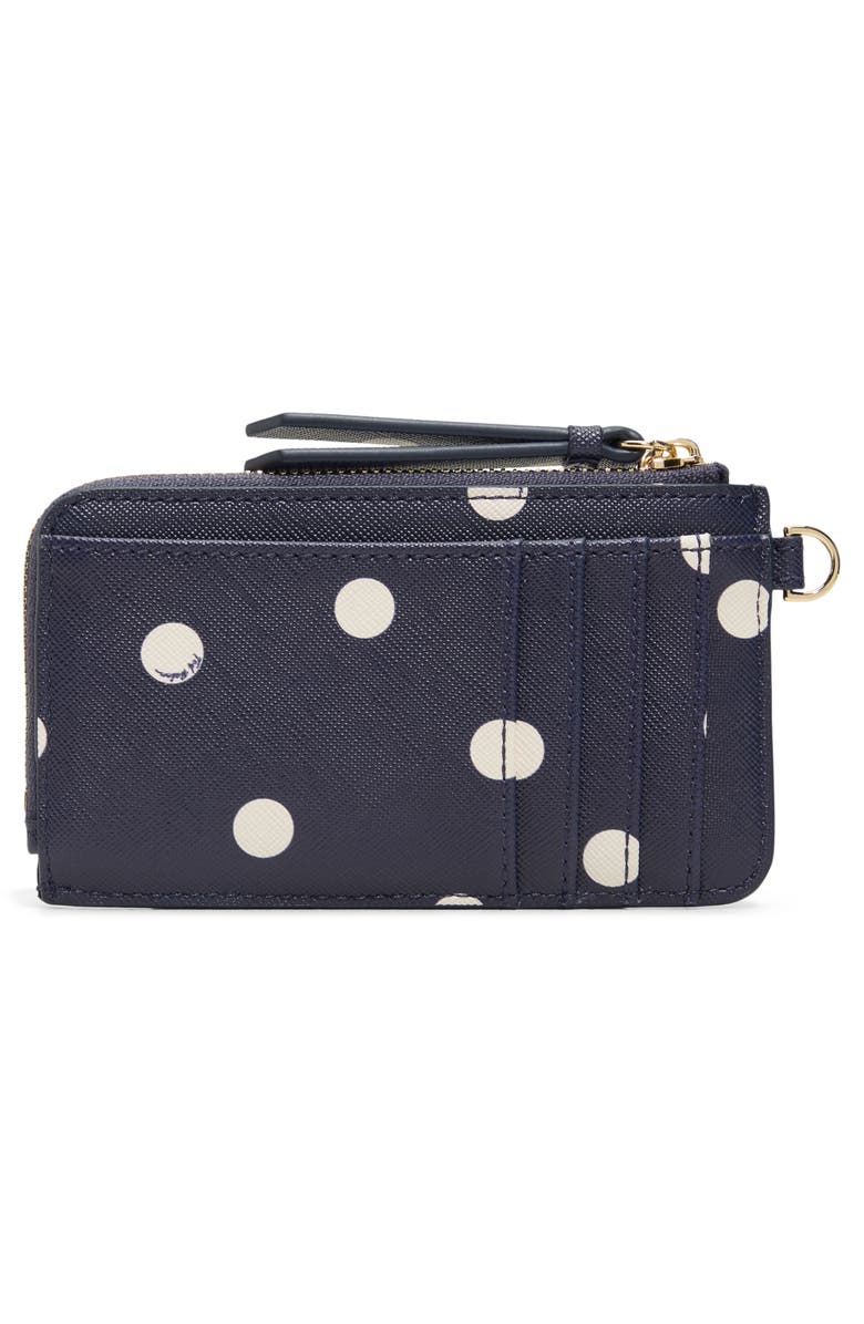 Ted Baker Lulu Polka Dot Faux Leather Wallet, Alternate, color, Other Navy