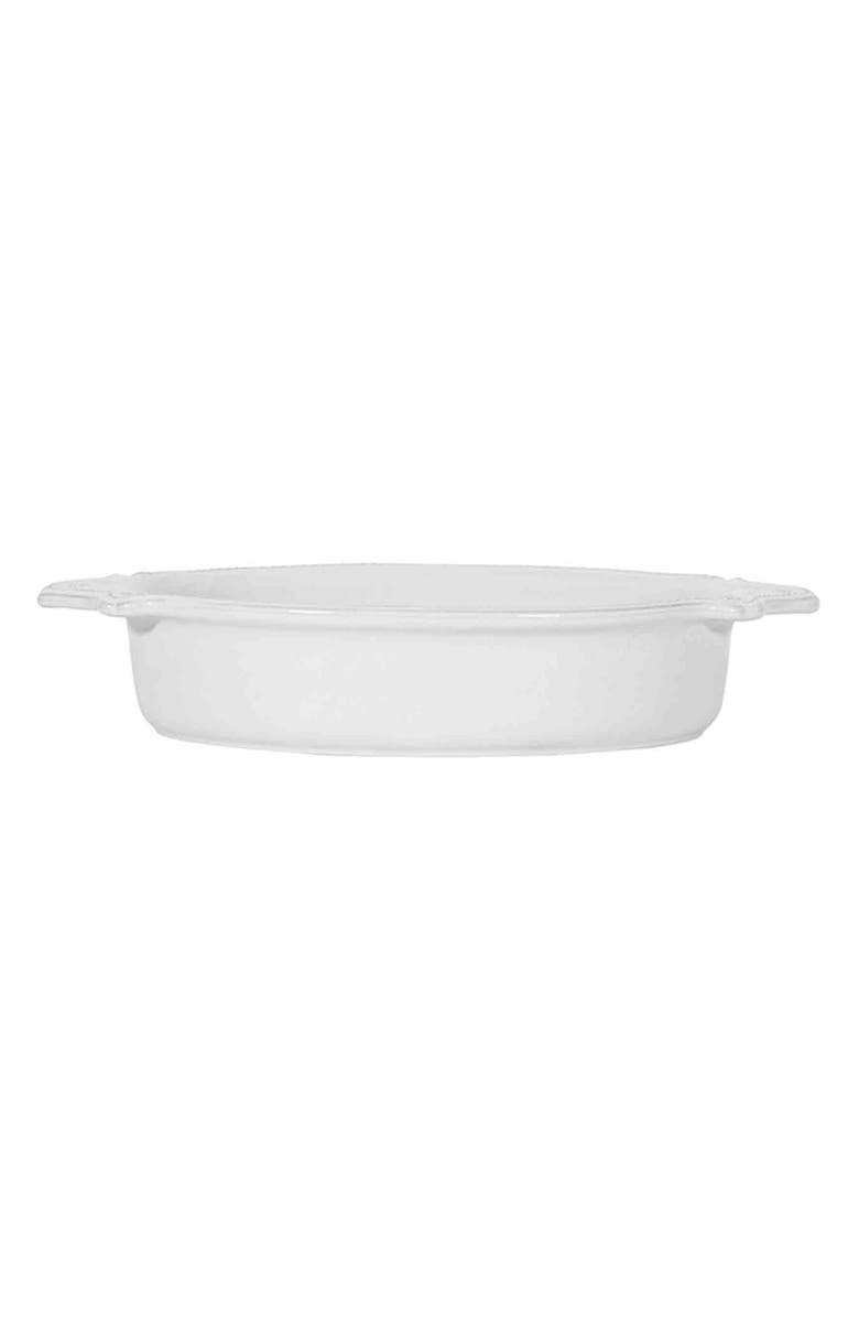Juliska Berry & Thread 13-Inch Oval Ceramic Baking Dish, Alternate, color, Whitewash