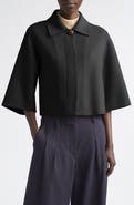 Lafayette 148 New York Double Face Wool & Cashmere Crop Jacket