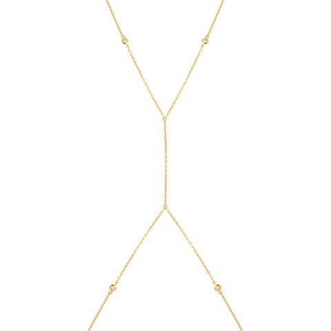 CZ Bezel Station Body Chain