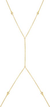 BY ADINA EDEN CZ Bezel Station Body Chain