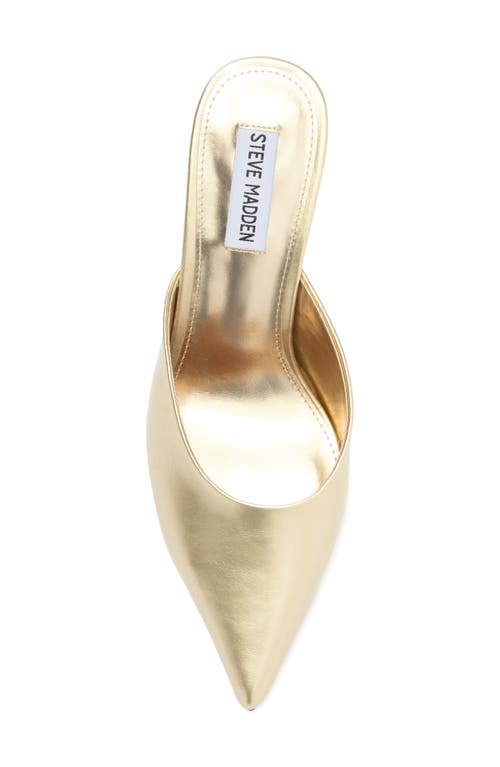 Steve Madden Emmie Pointed Toe Mule In Gold