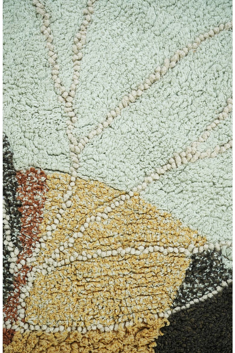 Bee Washable Cotton Blend Rug, Alternate, color, BLACK