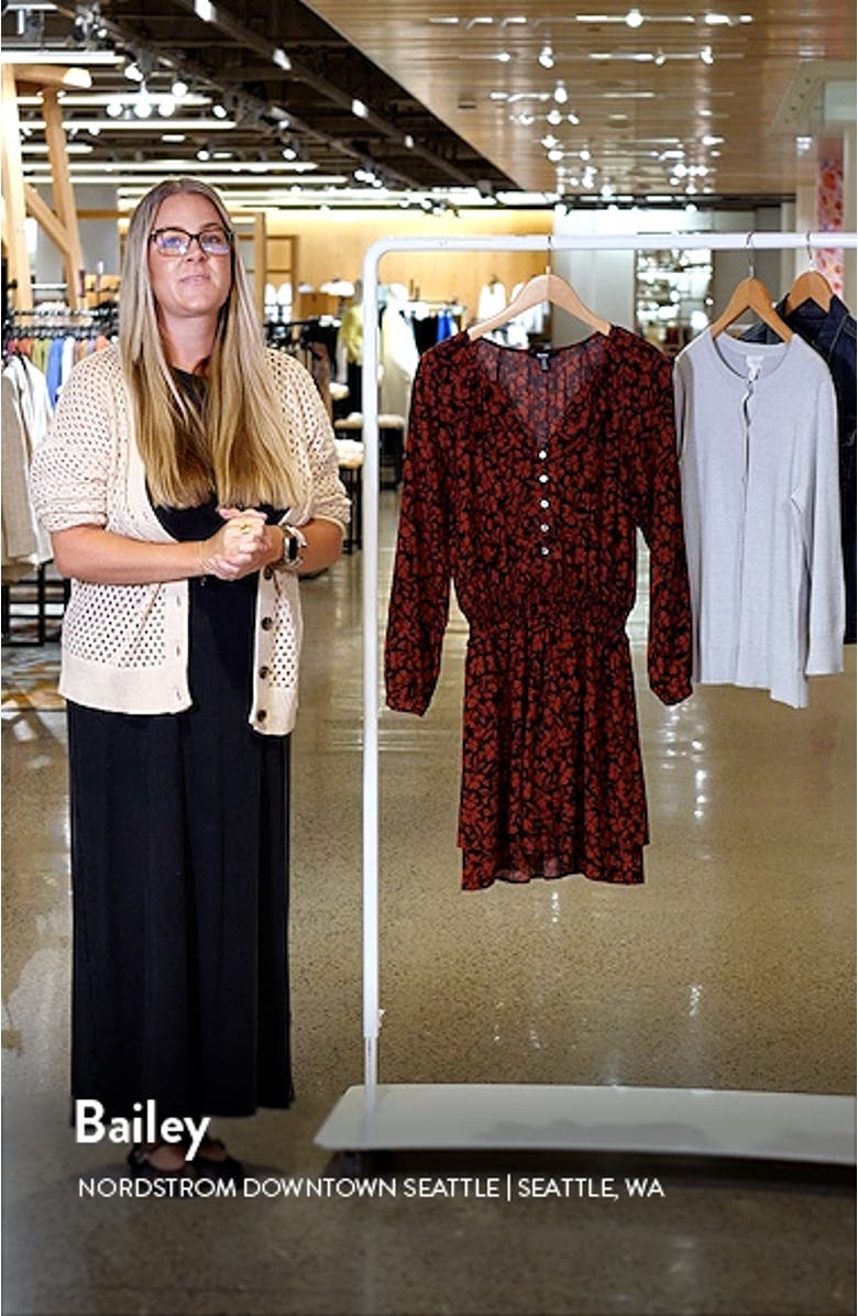 Mia Smocked Waist Long Sleeve Dress, sales video thumbnail