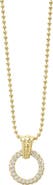LAGOS Meridian 18K Gold & Diamond Circle Pendant Necklace