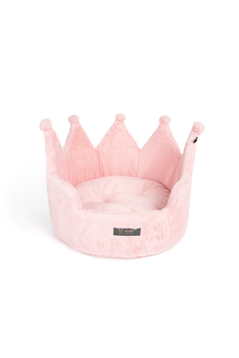 Crown Dog  Bed for Cats & Dogs, Main, color, Blush Pink