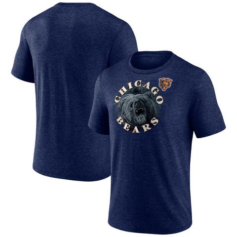 Men's Fanatics Branded Heather Navy Chicago Bears Sporting Chance Tri-Blend T-Shirt
