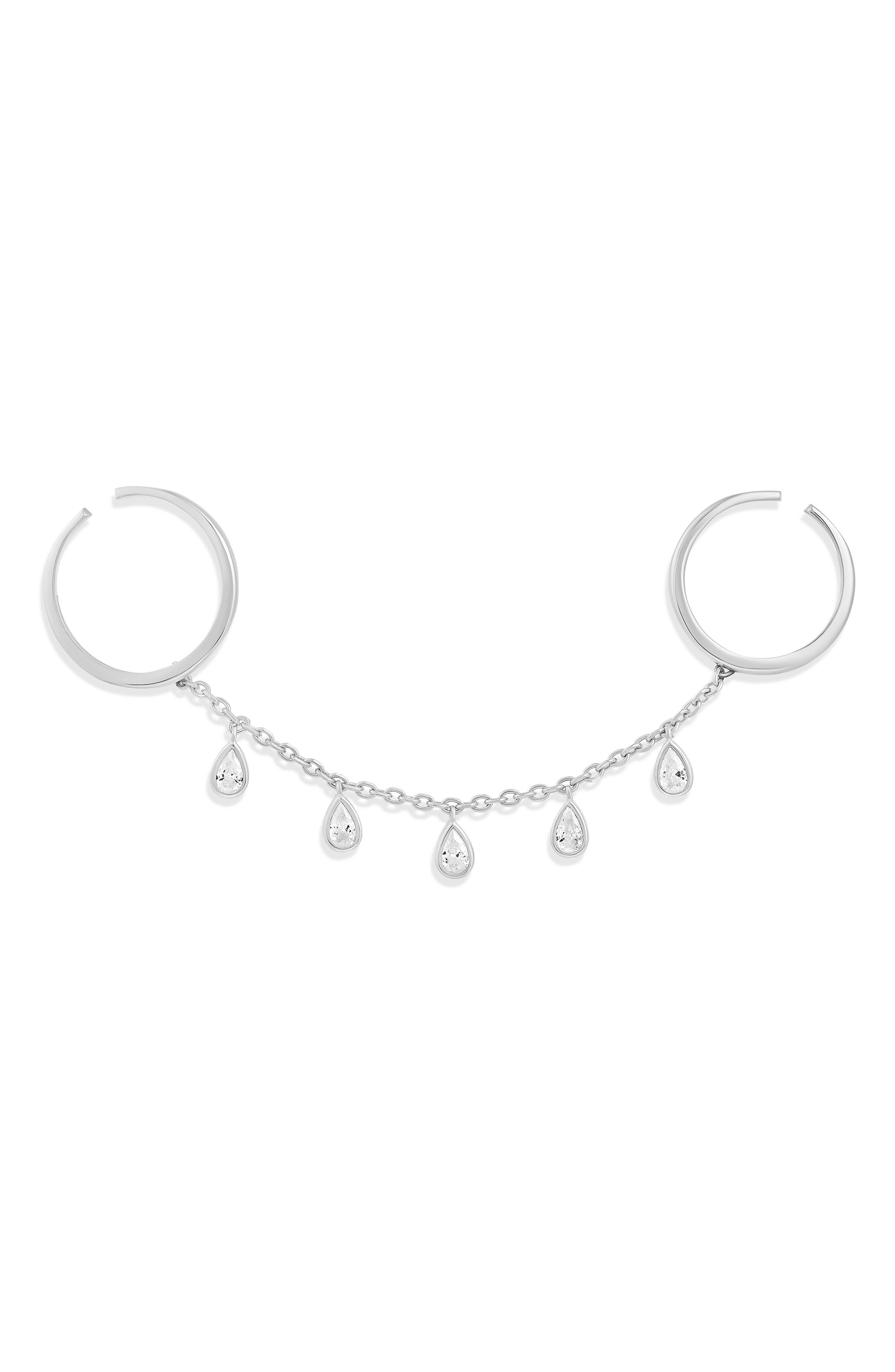 SILVER/ PEAR SHAPE