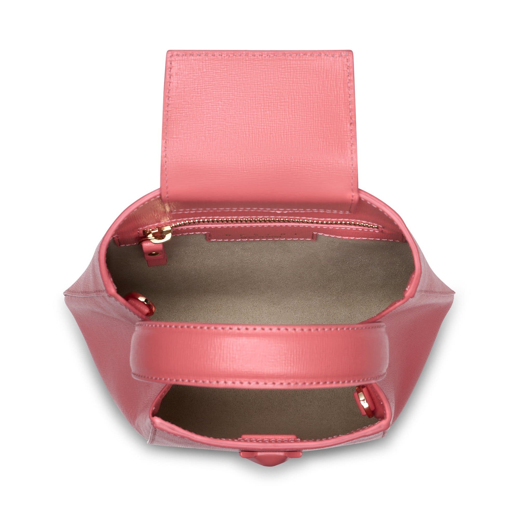 Rosa Mini Monochrome Handbag, Alternate, color, Coral