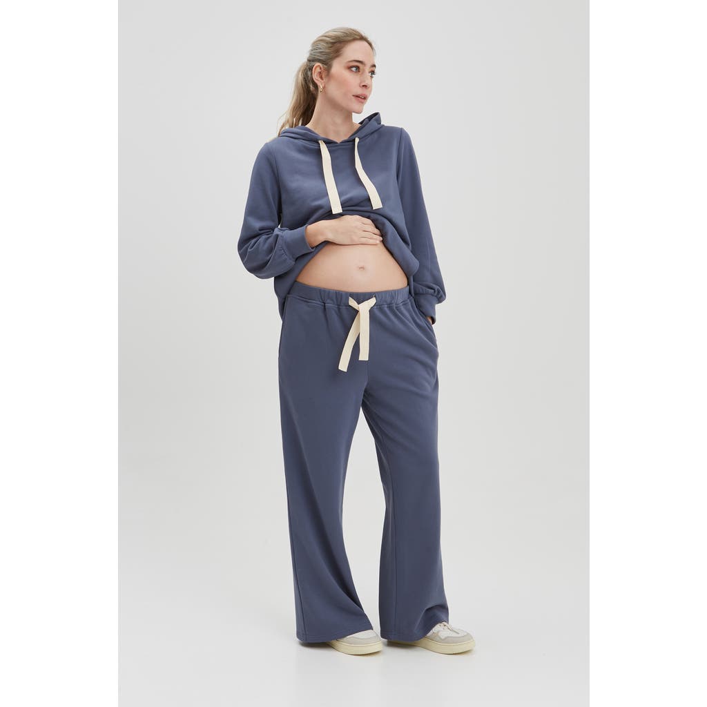 Nom Maternity Walker Lounge Pant In Gray