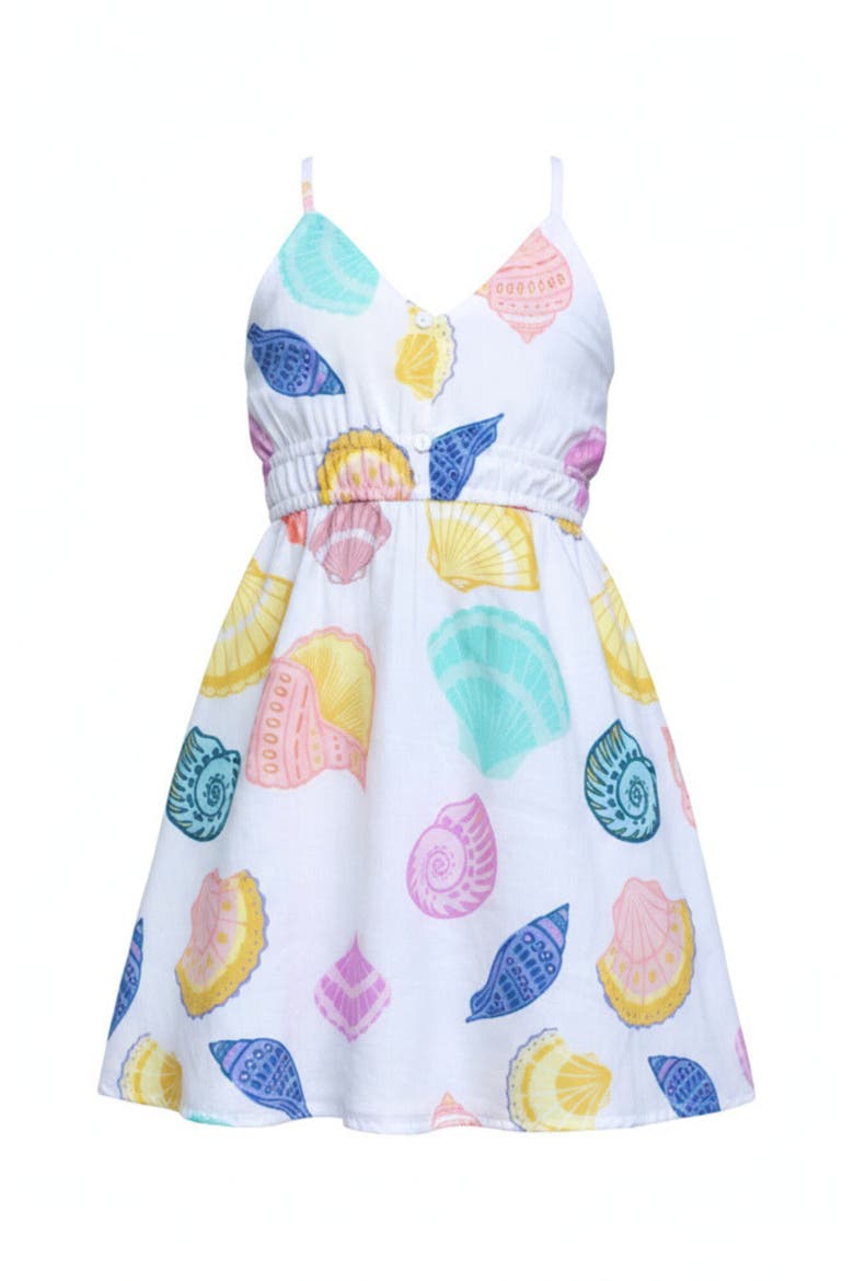 Sunshine Shells Sundress, Main, color, White