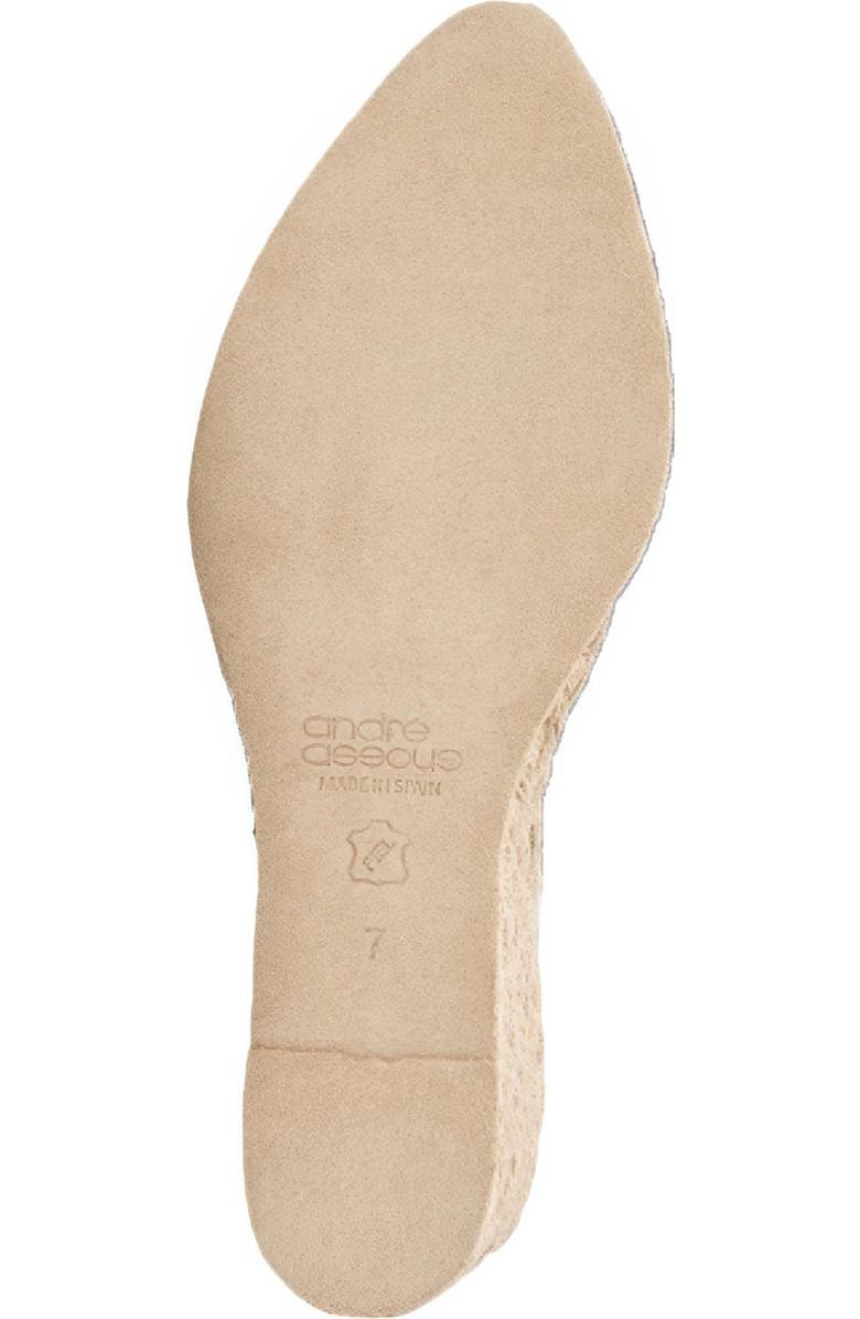 André Assous Nolita Cork Espadrille Platform Wedge Slide Sandal, Alternate, color, Natural