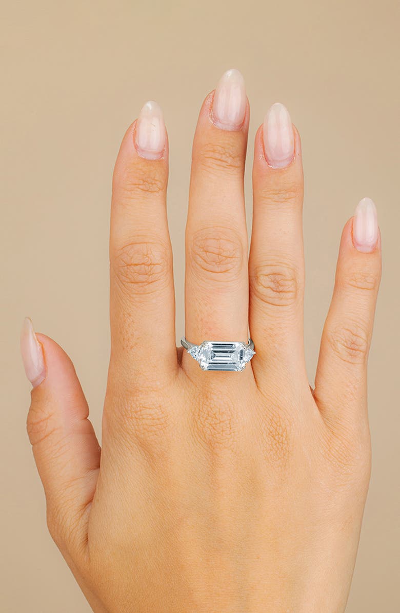 Sterling Forever Cubic Zirconia Ring, Alternate, color, Silver