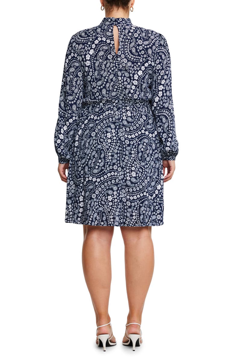 Estelle Robin Paisley Long Sleeve Dress, Alternate, color,