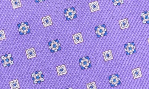 David Donahue Neat Silk Tie In Purple
