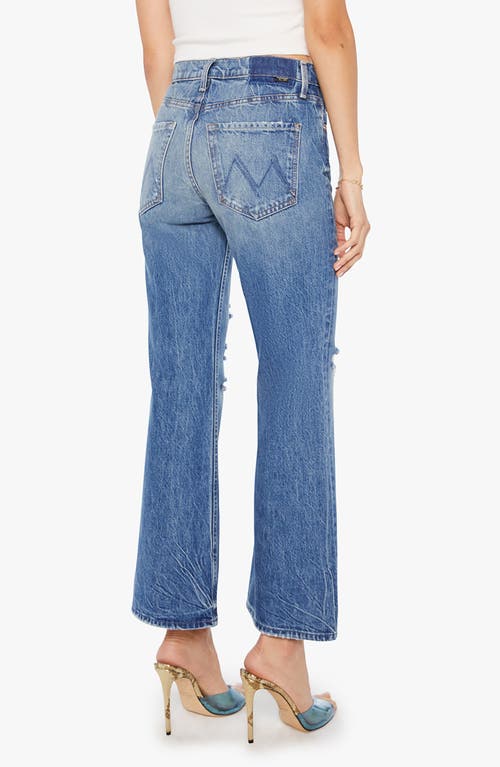 Mother The Bookie Flood Bootcut Ankle Jeans In Blue