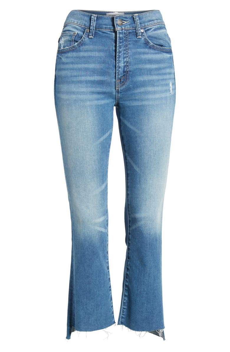 EVIDNT Girlfriend Step Hem Crop Flare Jeans, Alternate, color, 