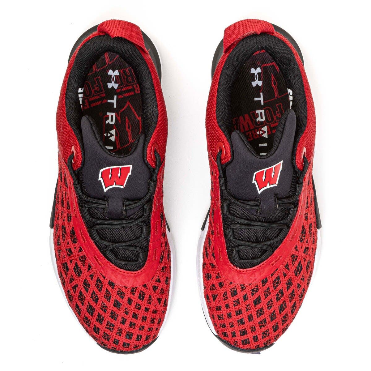 Under Armour Men's Under Armour  Red Wisconsin Badgers TriBase Reign 5 Training Shoes, Alternate, color, 