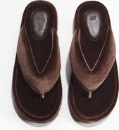 H&M Velour Flip-flops