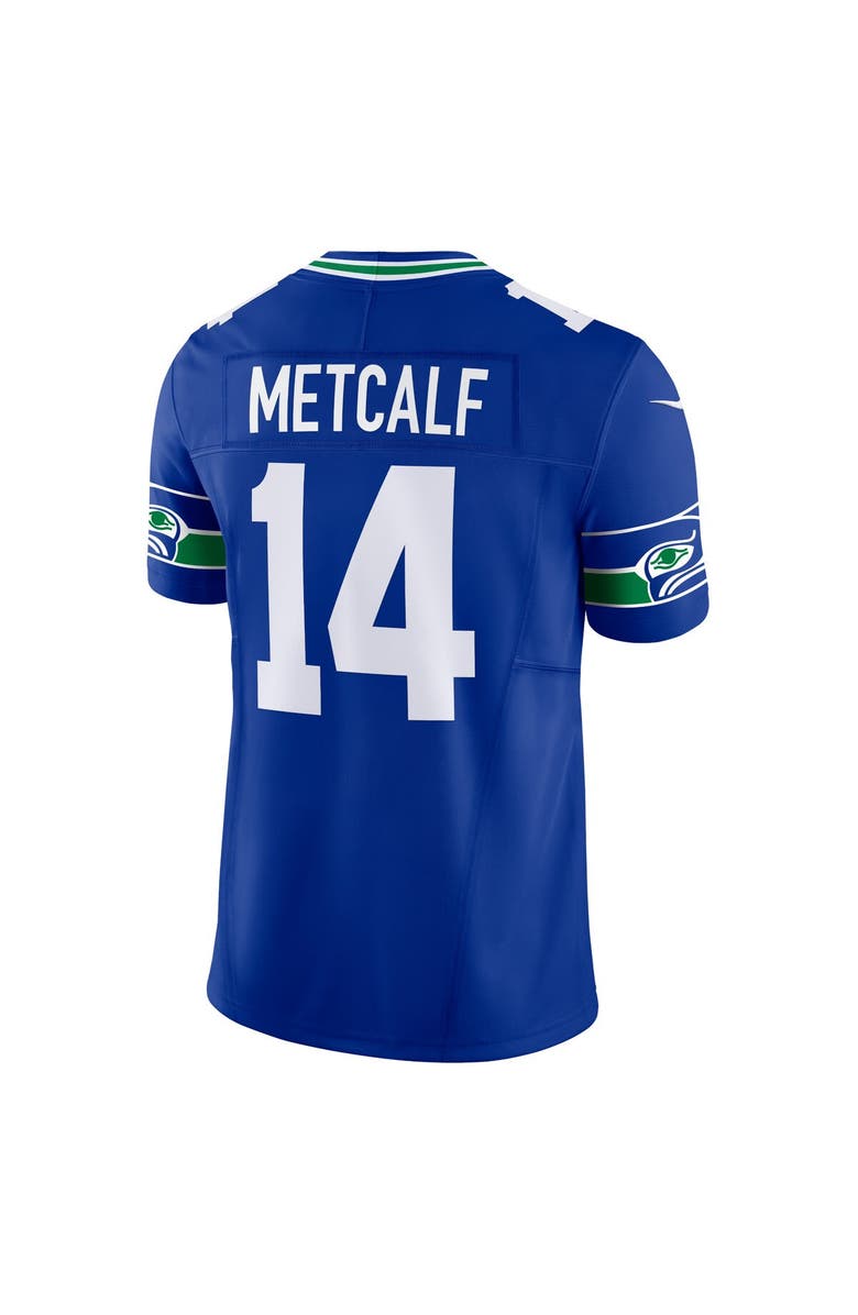 Nike Men's Nike DK Metcalf Royal Seattle Seahawks Vapor F.U.S.E. Limited Jersey, Alternate, color, 