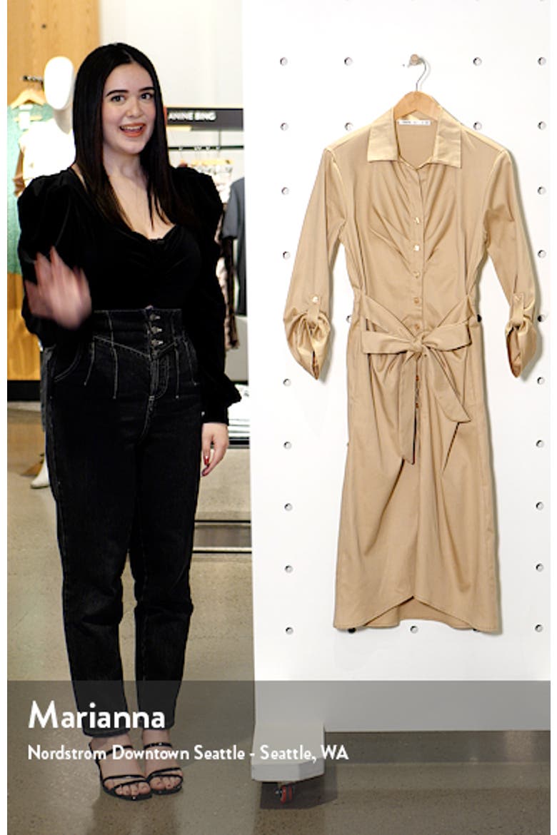 Tie Front Long Sleeve Shirtdress video