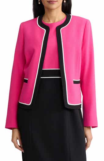 Colorblock Open Front Cardigan