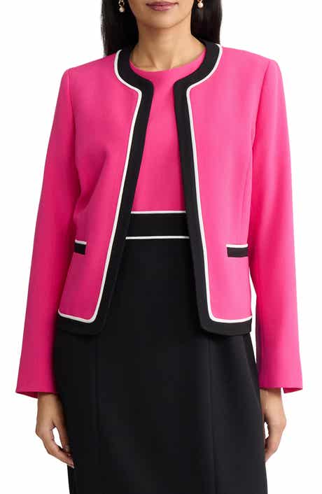 Colorblock Open Front Cardigan